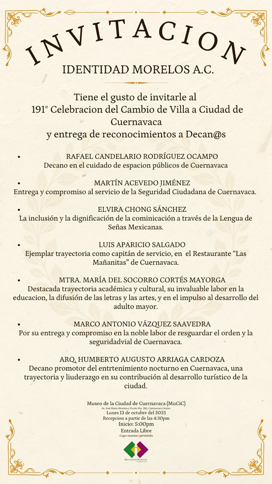 Invitación oficial